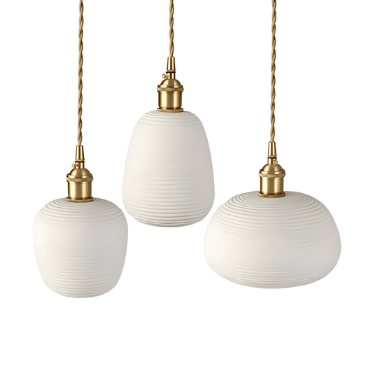 Luminária Pendente Moderno Minimalista Quioto - Ø13.5 x 20cm / Dourado