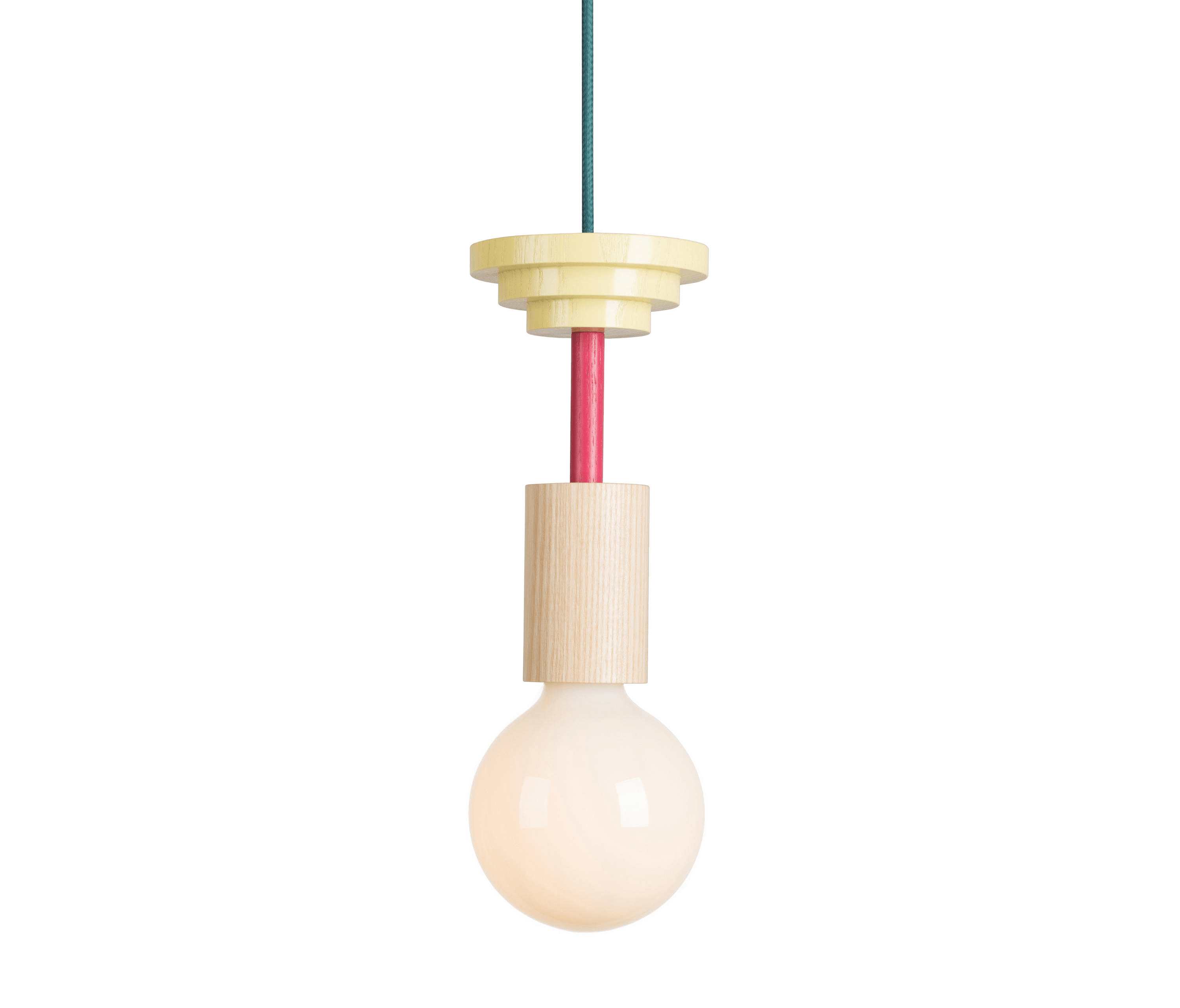 Luminária Pendente Moderno Minimalista Rústico Maple - B - A: 25cm, Ø12cm