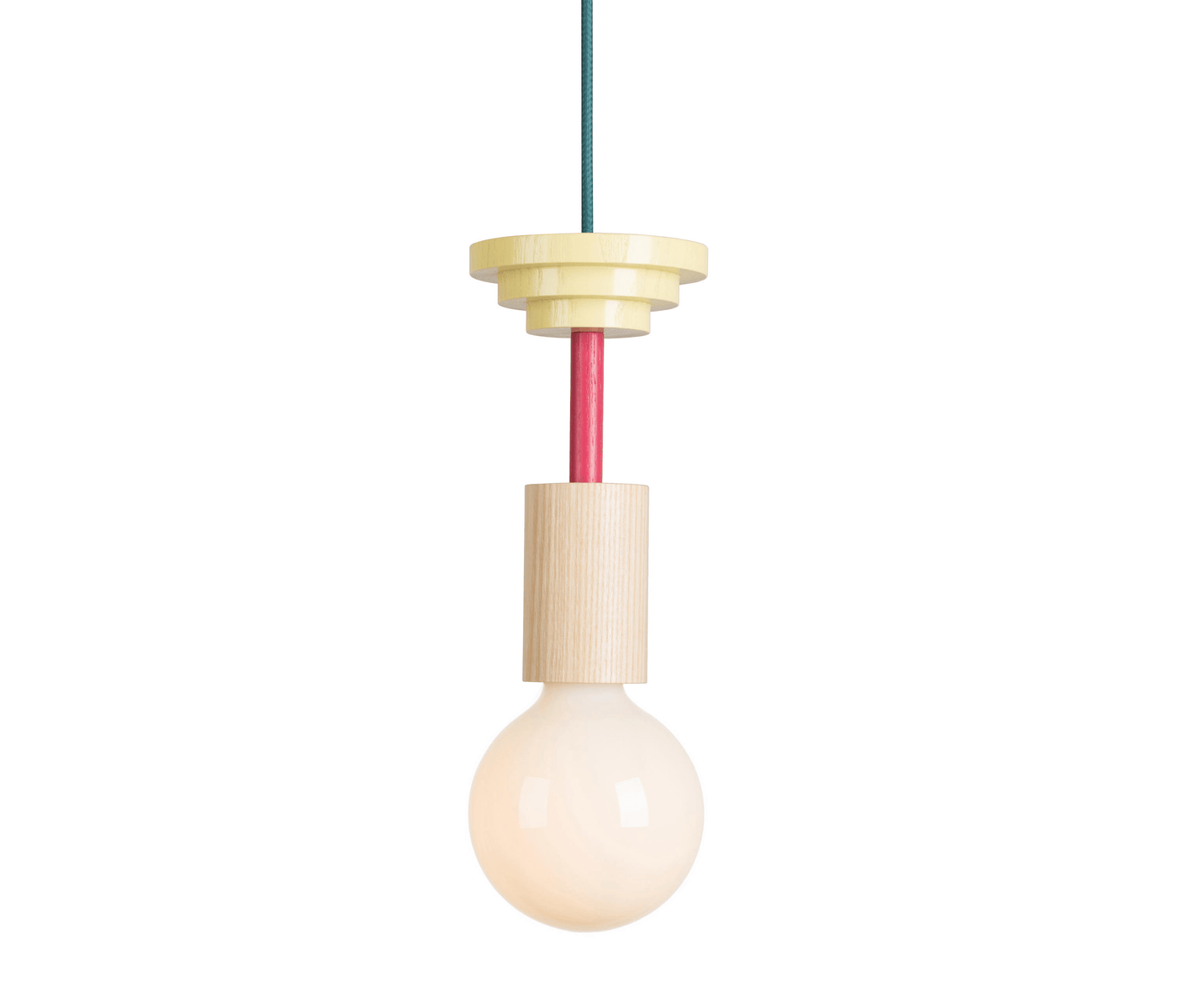 Luminária Pendente Moderno Minimalista Rústico Maple - B - A: 25cm, Ø12cm