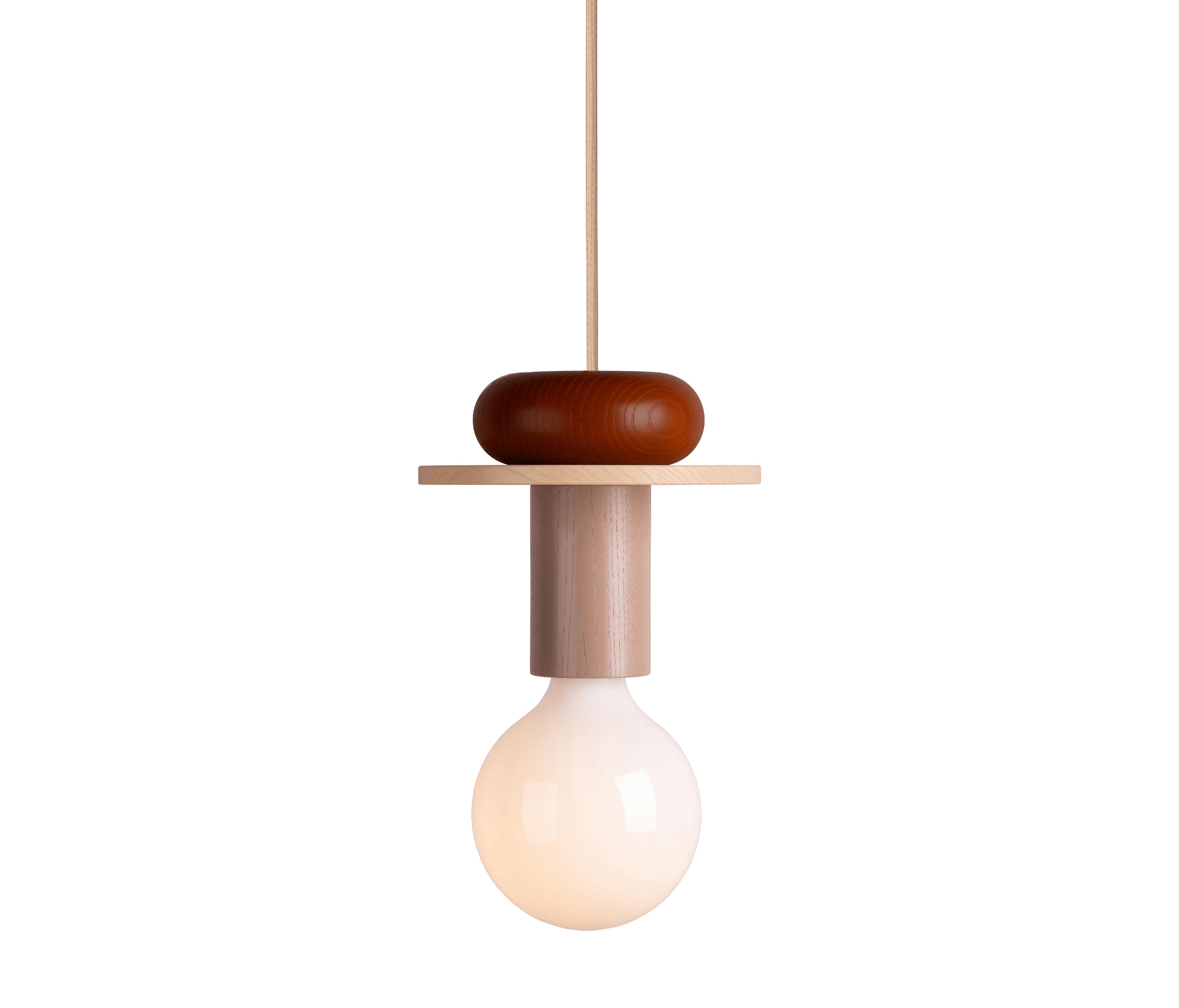 Luminária Pendente Moderno Minimalista Rústico Maple - E - A: 31cm, Ø19cm