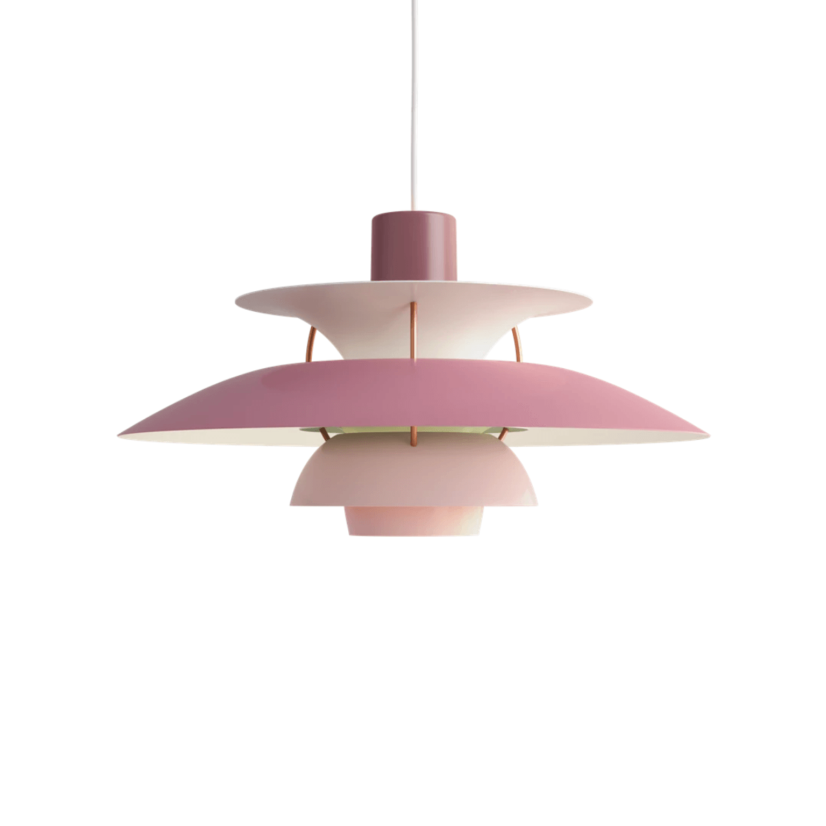 Luminária Pendente Moderno Minimalista Urbin - Rosa / Ø30cm