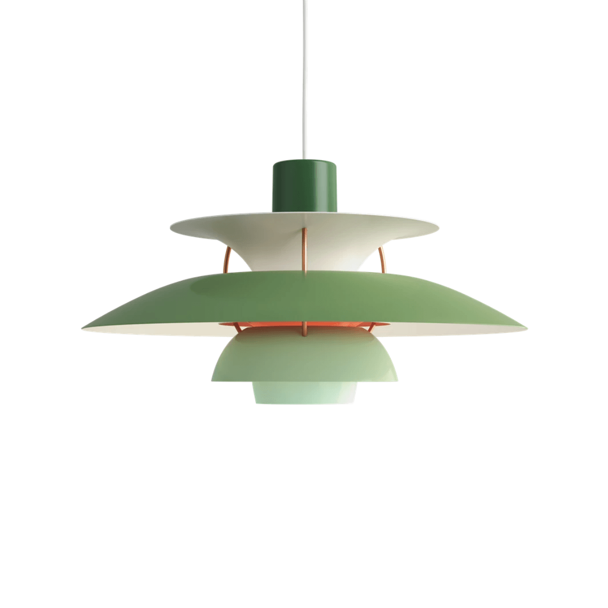 Luminária Pendente Moderno Minimalista Urbin - Verde / Ø30cm