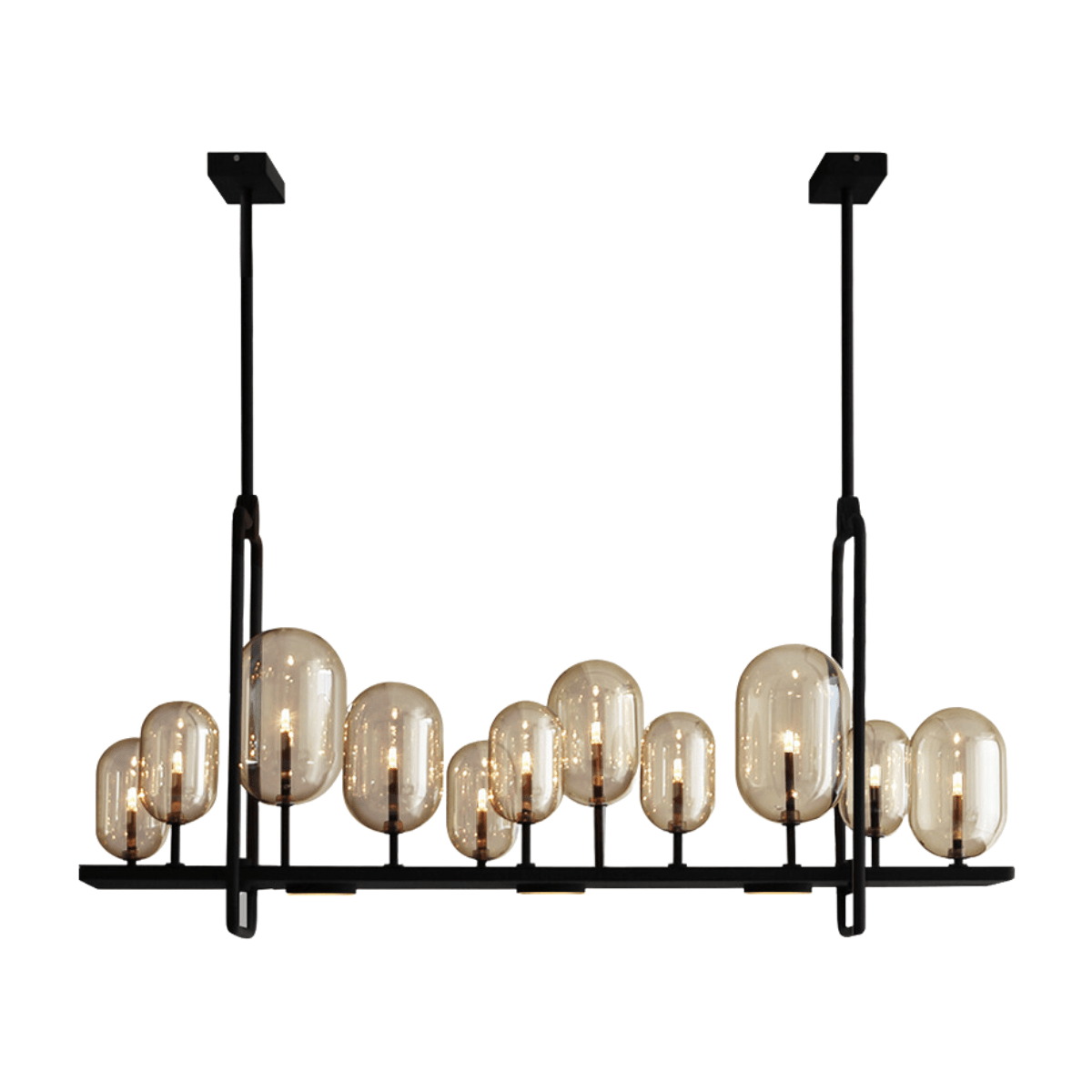 Luminária Pendente Moderno Minimalista Vidro Âmbar Glow - ORNE™ — decor studio