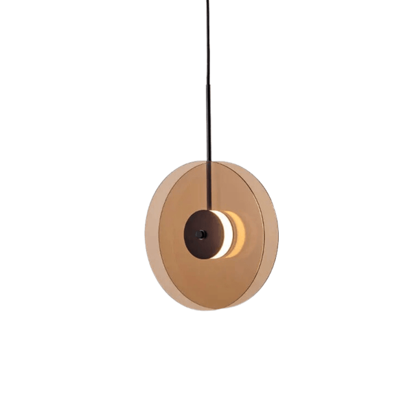 Luminária Pendente Moderno Minimalista Vidro Âmbar Juno - ORNE™ — decor studio