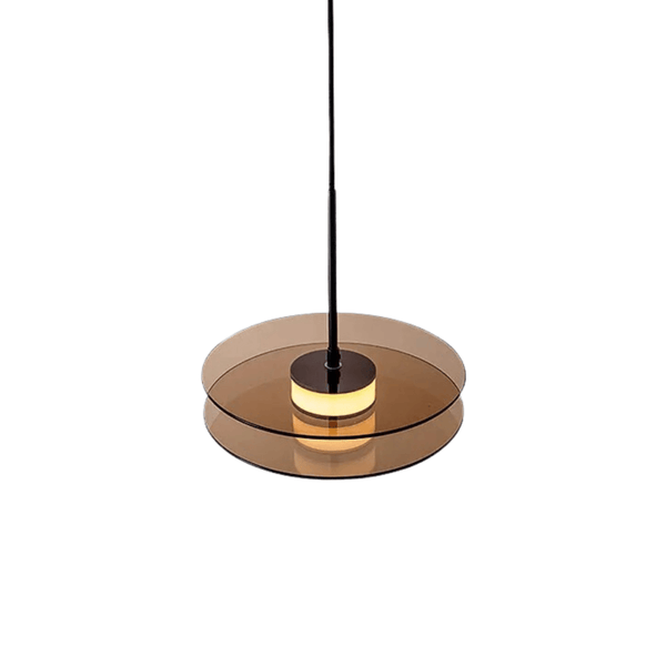 Luminária Pendente Moderno Minimalista Vidro Âmbar Juno - ORNE™ — decor studio