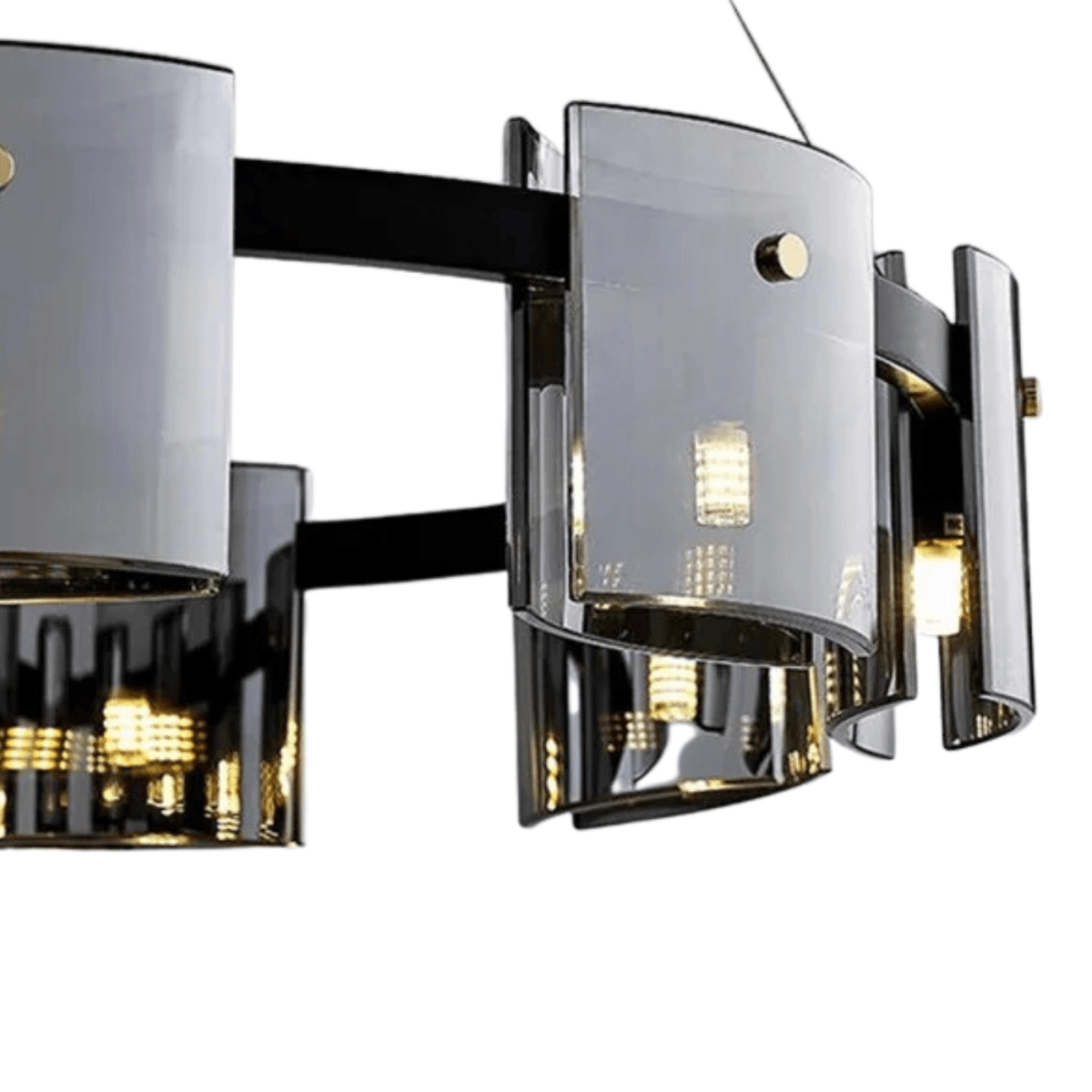 Luminária Pendente Moderno Minimalista Vidro Fumê Flux - ORNE™ — decor studio