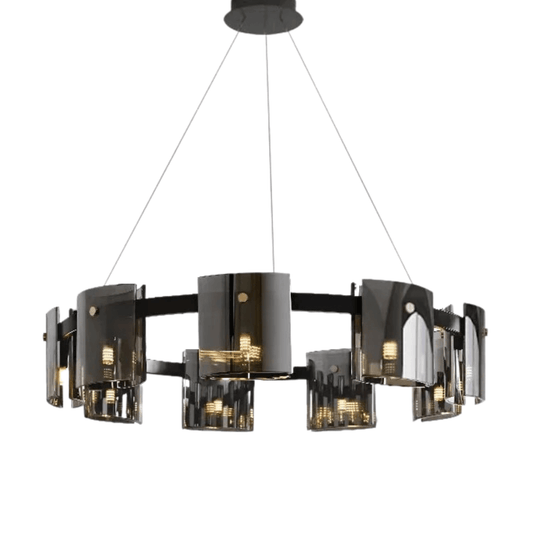 Luminária Pendente Moderno Minimalista Vidro Fumê Flux - ORNE™ — decor studio