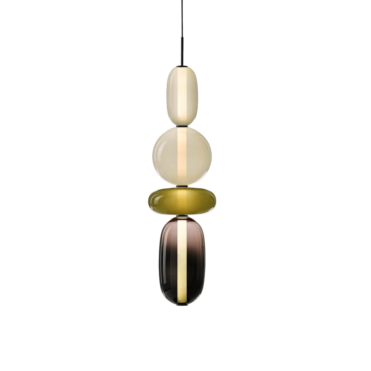 Luminária Pendente Moderno Minimalista Vidro Gapy Nui - ORNE™ — decor studio