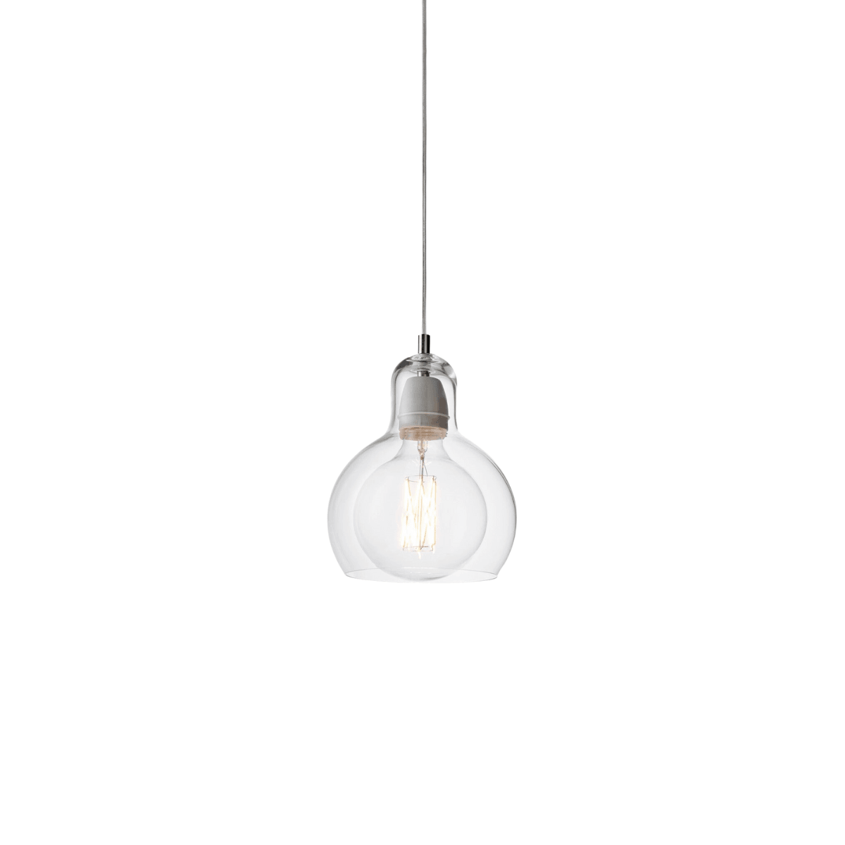 Luminária Pendente Moderno Minimalista Vidro Sienna - Incolor / Ø11cm