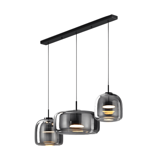 Luminária Pendente Moderno Minimalista Vidro Zahraa Linear - ORNE™ — decor studio