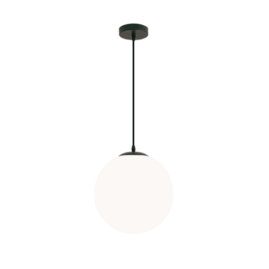 Luminária Pendente Moderno Minimalista Yous - Preto / Ø10cm