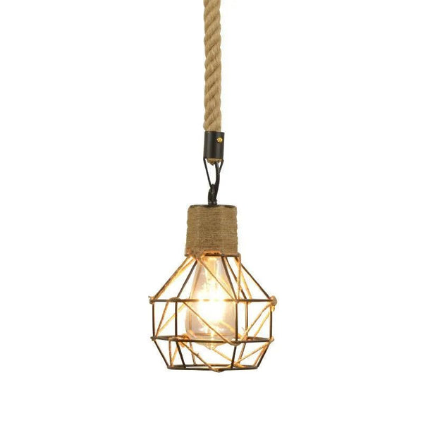 Luminária Pendente Vintage Industrial Corda Diamond - ORNE™ — decor studio