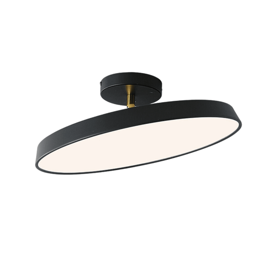 Luminária Plafon Moderna Minimalista Articulada Hollie - Preto / Ø23cm