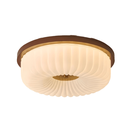 Luminária Plafon Moderna Minimalista LED Madeira Acrílico Solstice - ORNE™ — decor studio