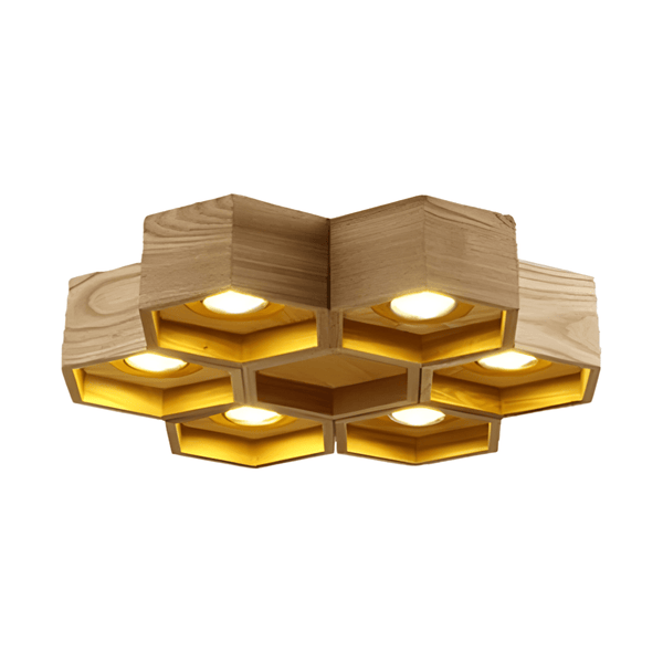 Luminária Plafon Moderna Minimalista Madeira Gongi - ORNE™ — decor studio