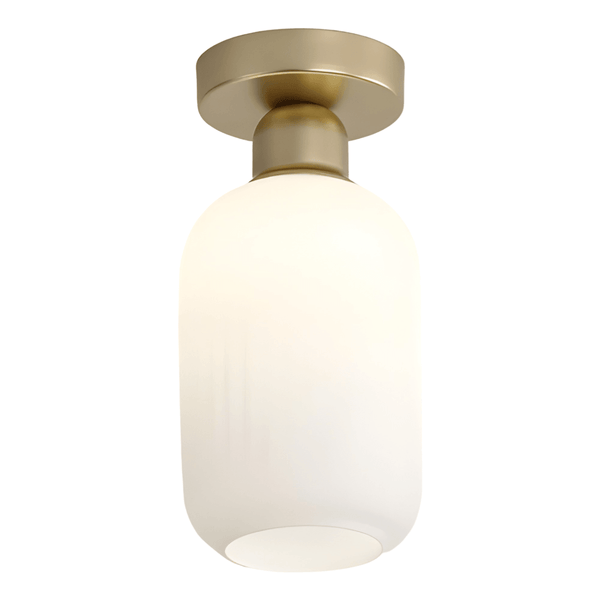 Luminária Plafon Moderna Minimalista Metal Vidro Happan - ORNE™ — decor studio