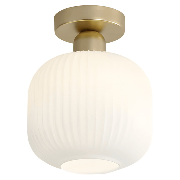 Luminária Plafon Moderna Minimalista Metal Vidro Happan - ORNE™ — decor studio