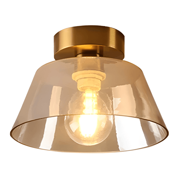 Luminária Plafon Moderna Minimalista Vidro Metal Opal - ORNE™ — decor studio