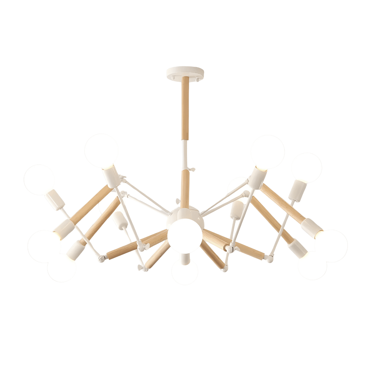 Luminária Plafon Moderno Minimalista Madeira Articulada Queer - ORNE™ — decor studio