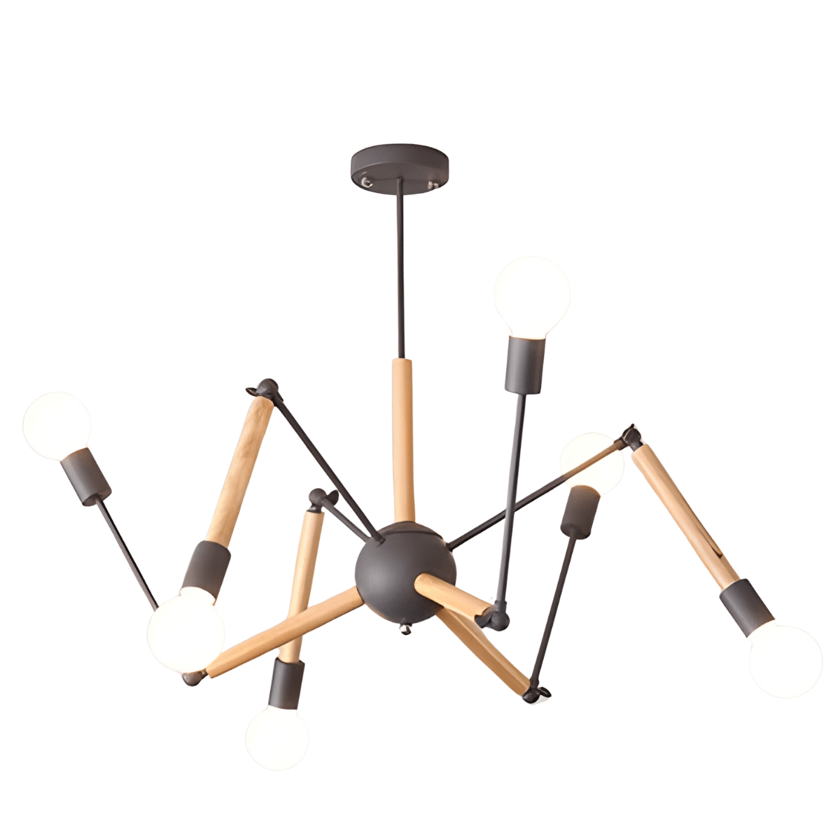 Luminária Plafon Moderno Minimalista Madeira Articulada Queer - ORNE™ — decor studio
