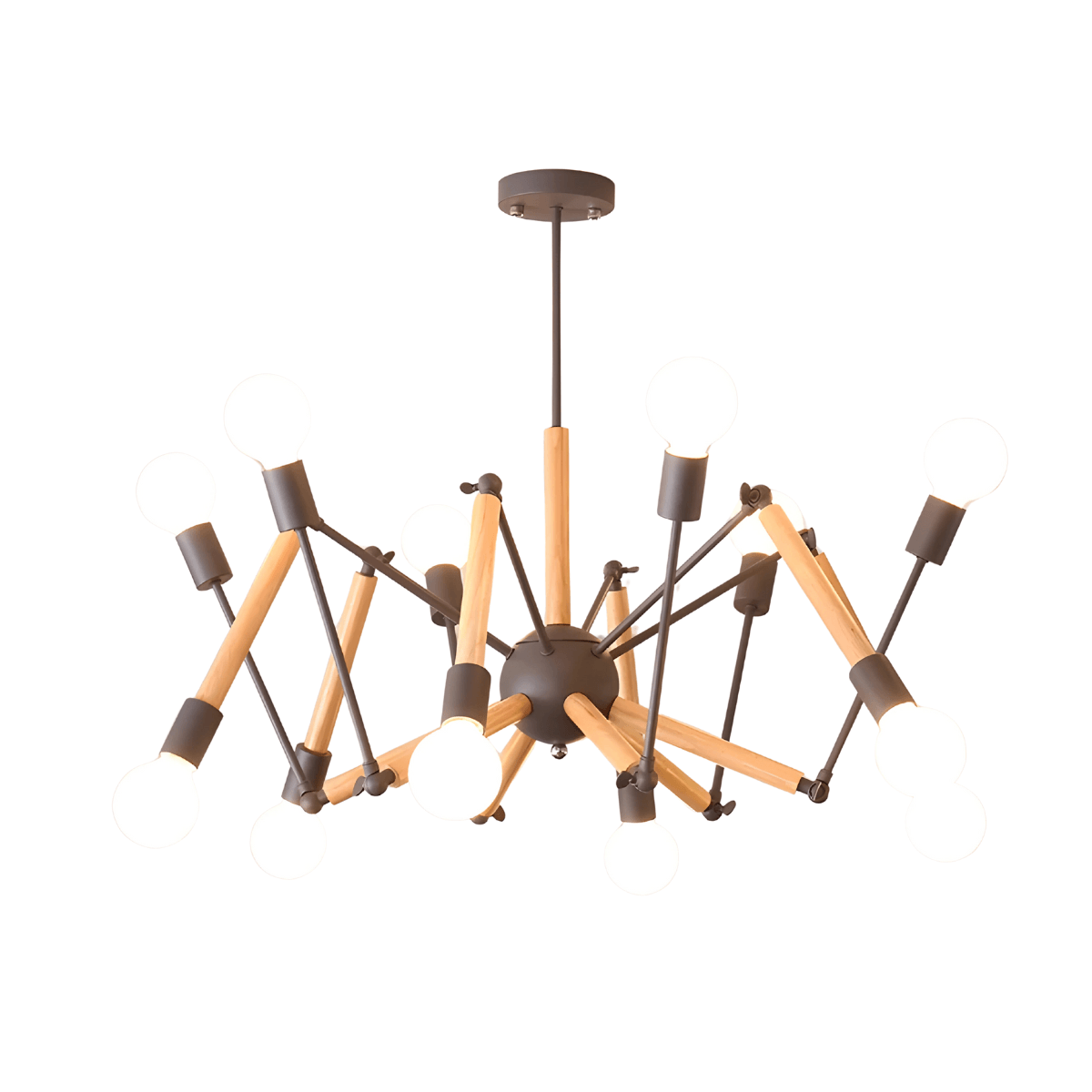 Luminária Plafon Moderno Minimalista Madeira Articulada Queer - ORNE™ — decor studio