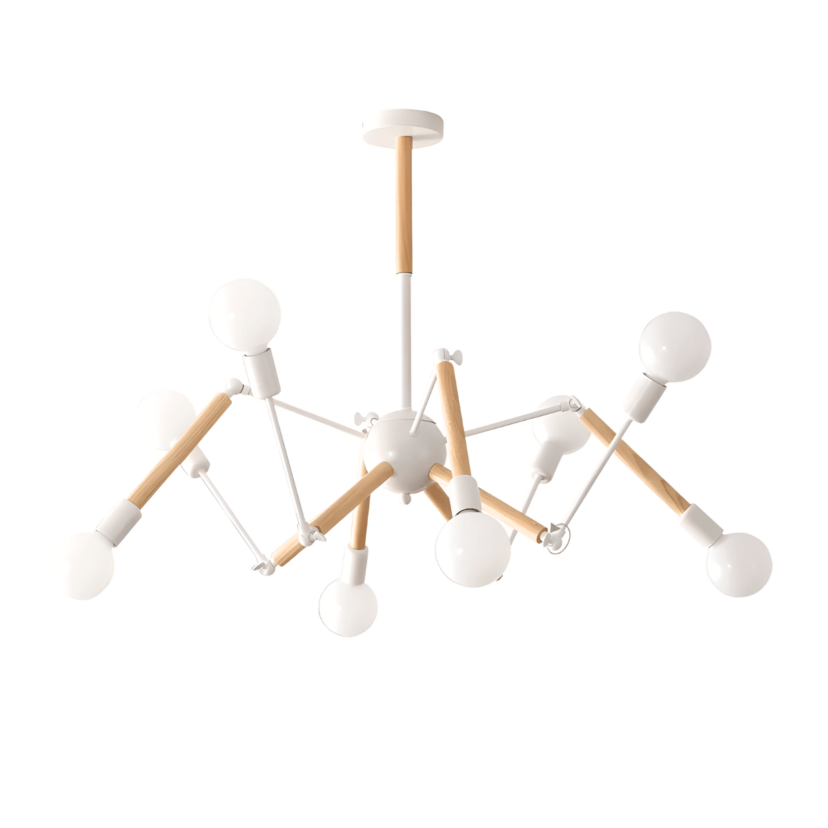 Luminária Plafon Moderno Minimalista Madeira Articulada Queer - ORNE™ — decor studio