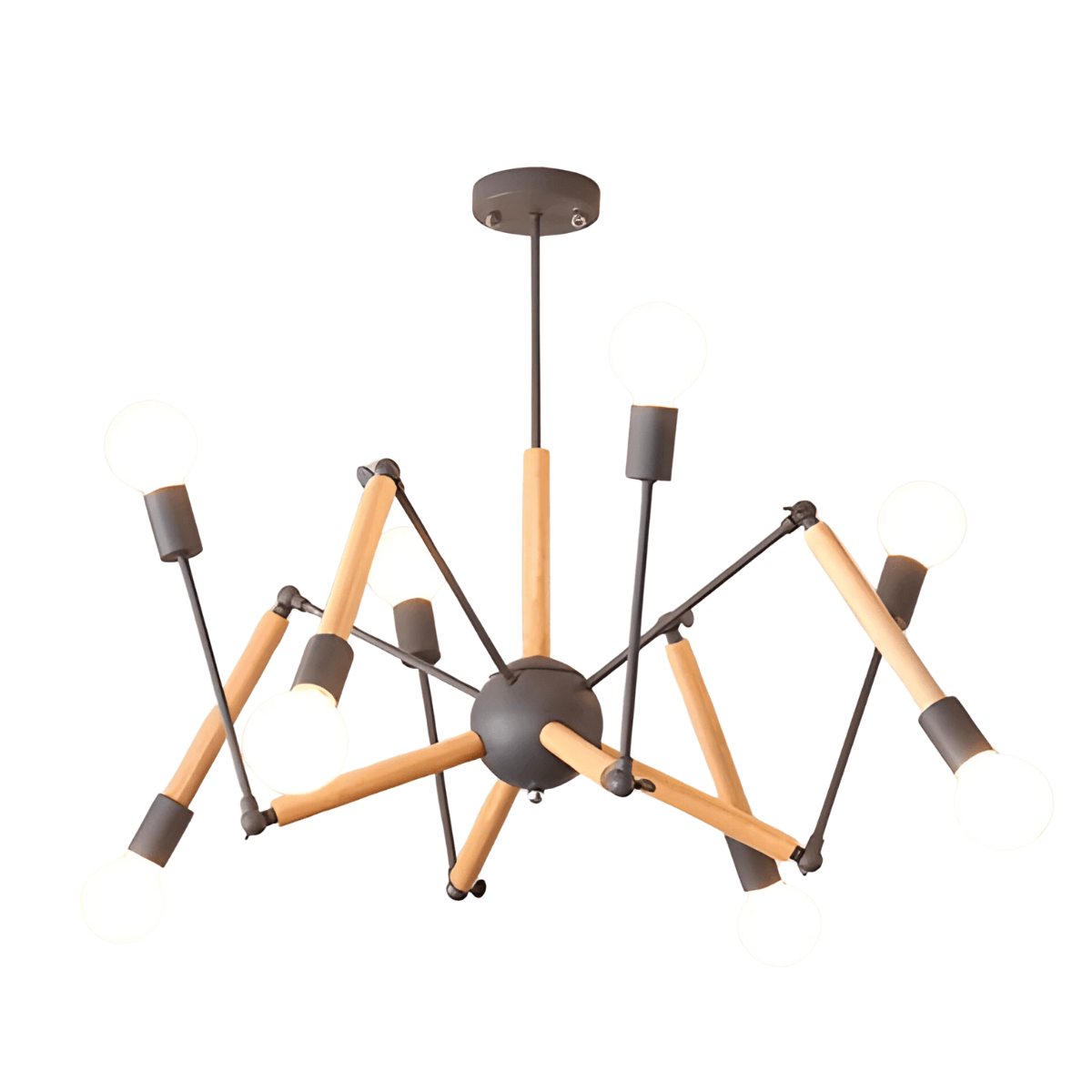 Luminária Plafon Moderno Minimalista Madeira Articulada Queer - ORNE™ — decor studio