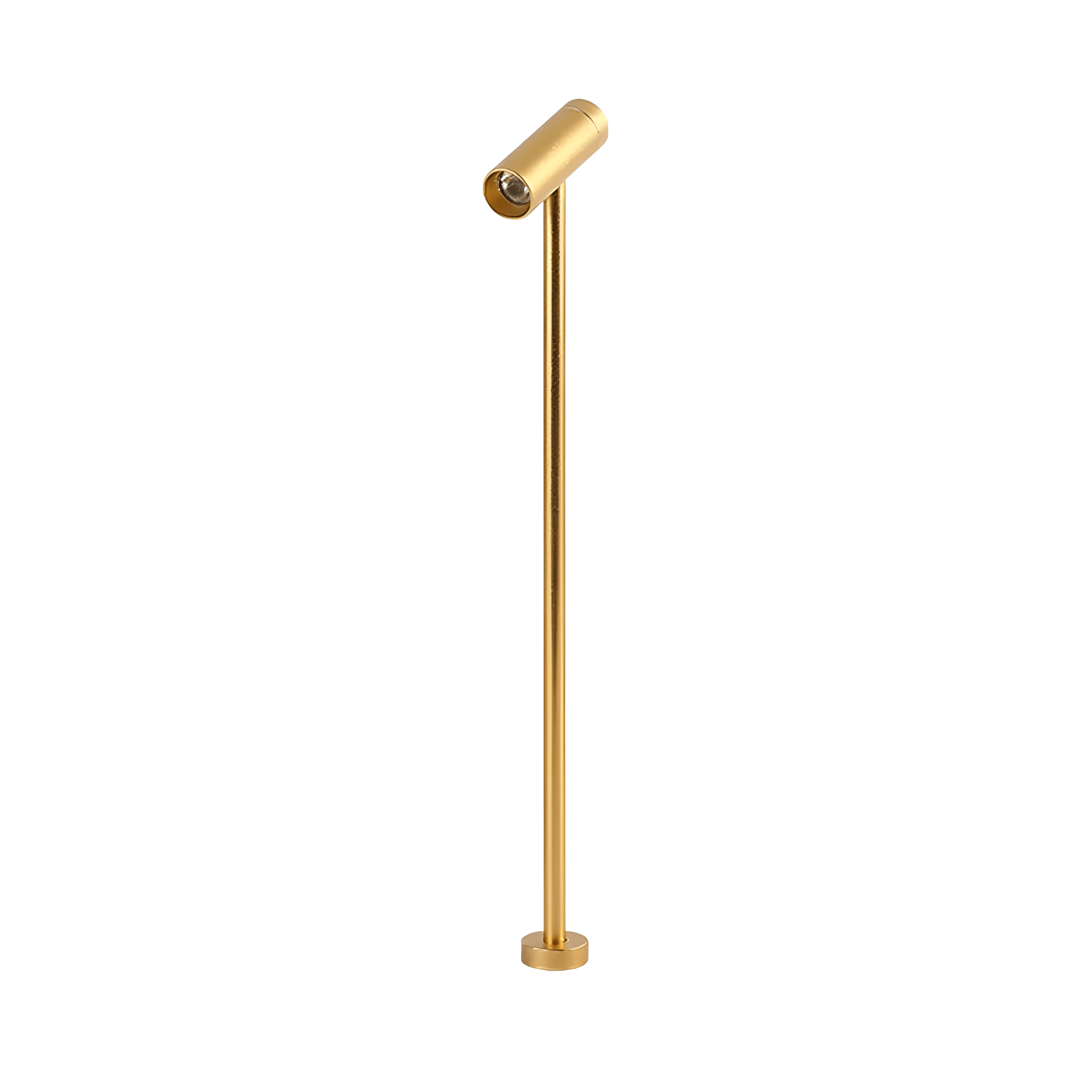 Luminária Poste de Luz Interno Regulável Direcionável Articulado Metal IP20 LED Focal - Dourado / 20cm / Branco Quente (3000K) / 220v (Dimerizável)