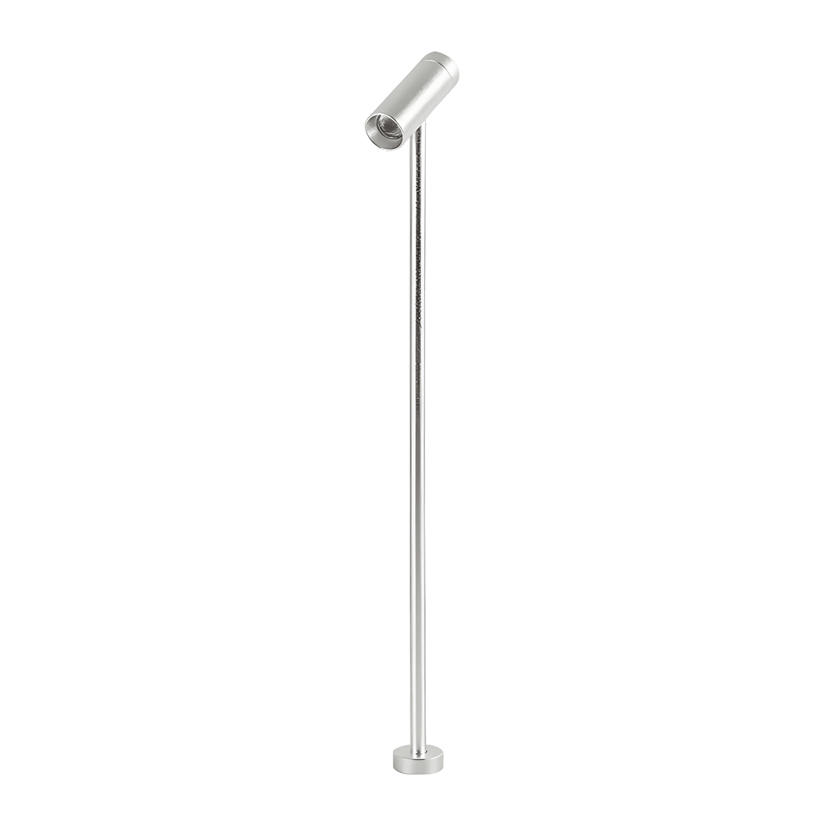 Luminária Poste de Luz Interno Regulável Direcionável Articulado Metal IP20 LED Focal - Prata / 30cm / Branco Quente (3000K) / 12V