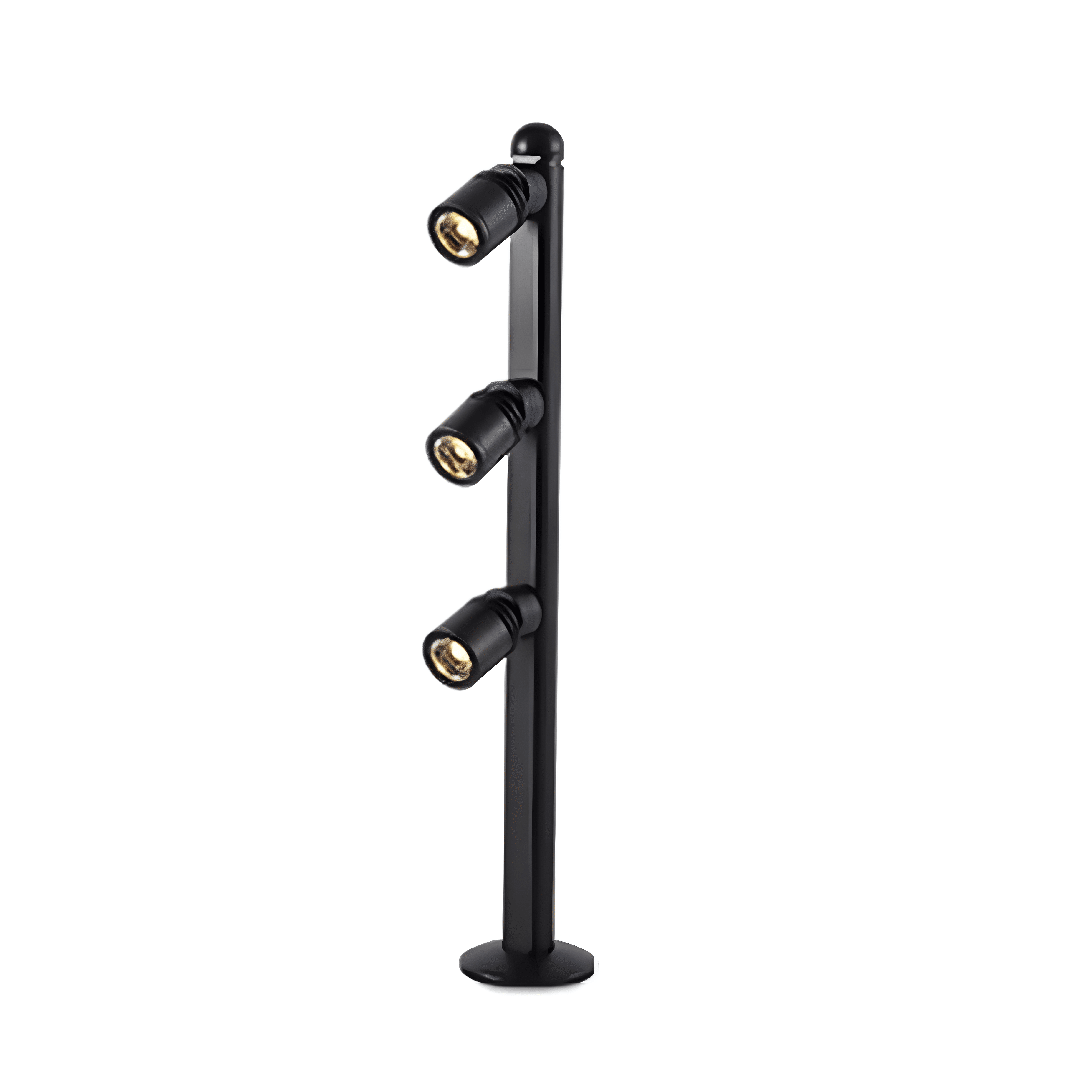 Luminária Poste de Luz Interno Regulável Direcionável Articulado Metal LED Foccus - Preto / 3W / 20cm / Branco Quente (3000K) | 12v