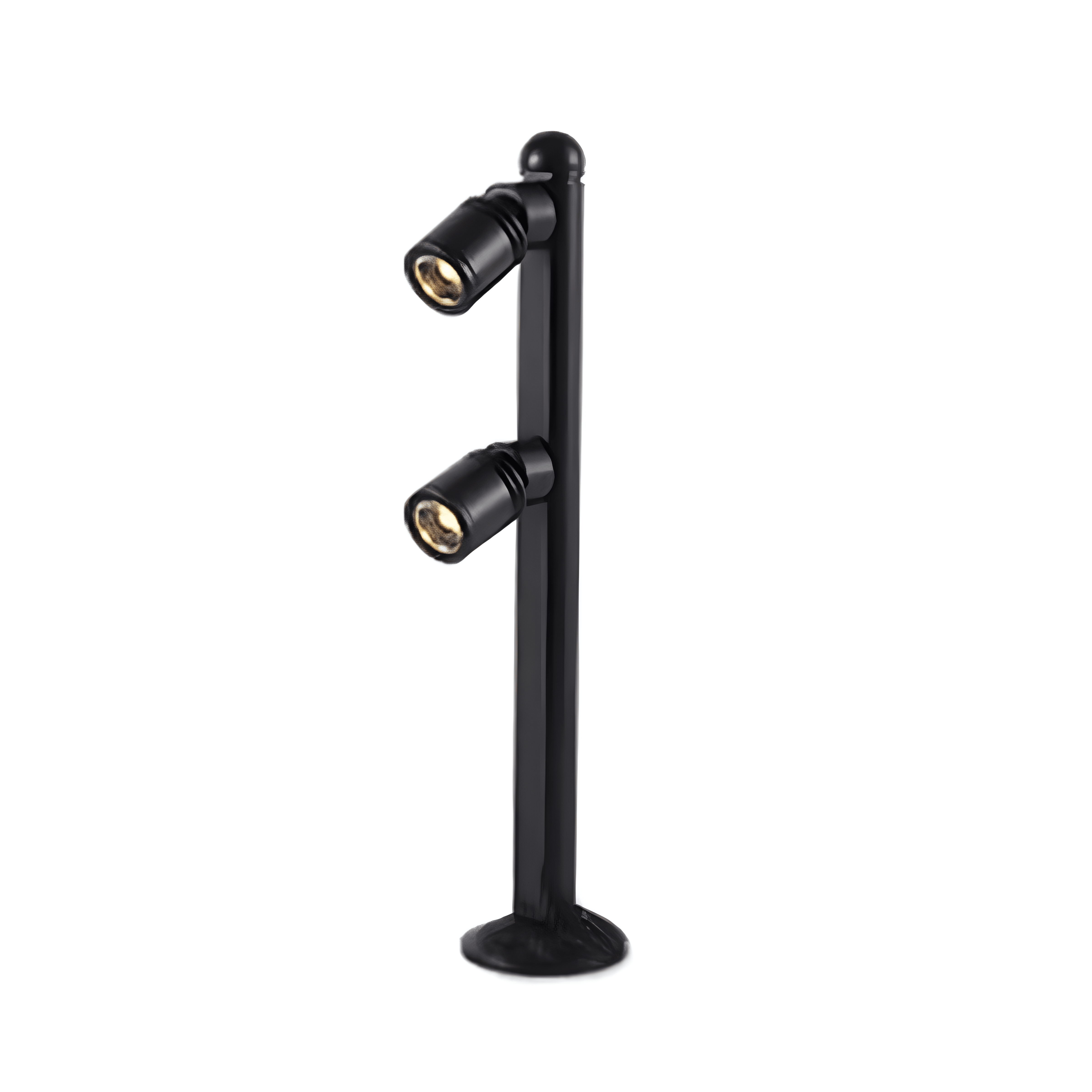 Luminária Poste de Luz Interno Regulável Direcionável Articulado Metal LED Foccus - Preto / 2W / 17,5cm / Branco Quente (3000K) | 12v