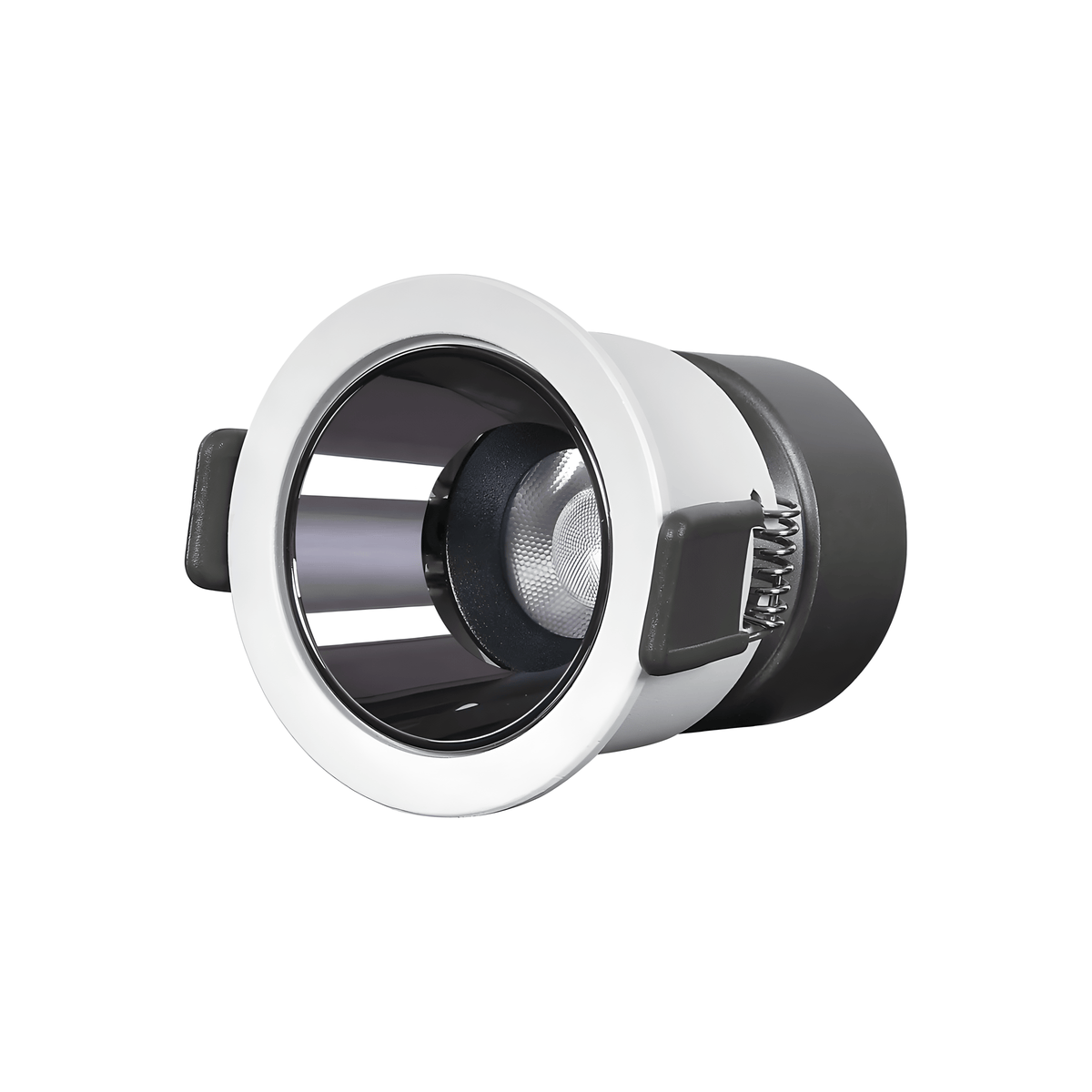 Luminária Spot Embutir Moderno Minimalista Redondo LED Nex - Fumê e Branco / Branco Quente (3000K) / 5W