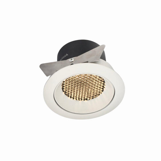 Luminária Spot Embutir Redondo Downlight Direcionável Antiofuscante LED Chap - Branco Quente (3000K)