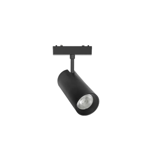 Luminária Spot LED para Trilho Magnético Eletrificado Linear Sobrepor Fathom Sei - Ø4,4cm / 9W / Preto