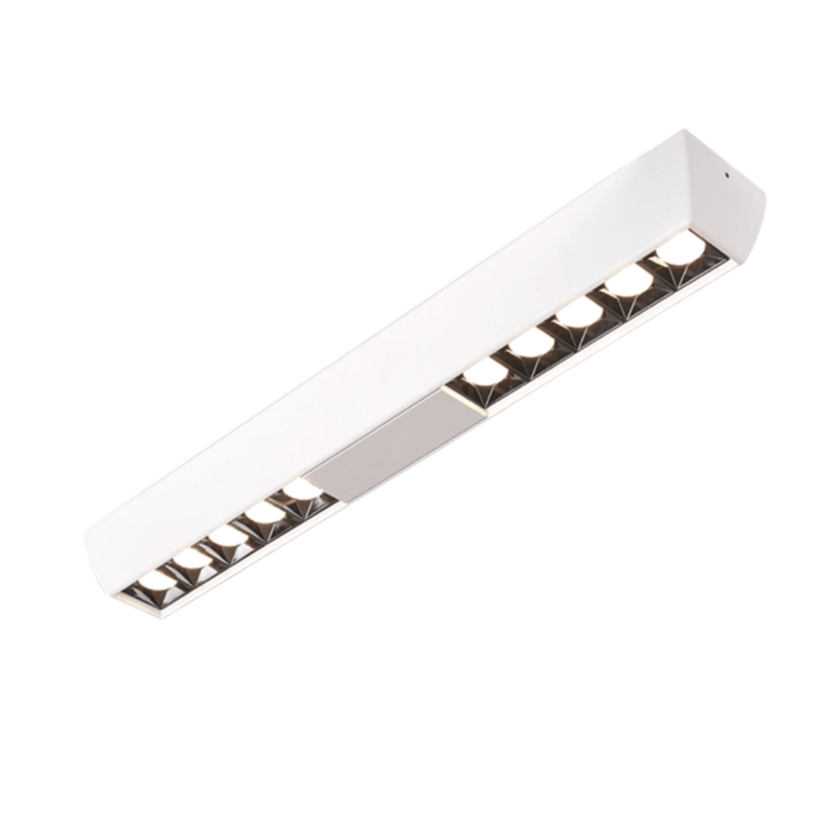 Luminária Spot Sobrepor Linear Mini Focos Antiofuscante LED Zest - Branco / 40W / Branco Quente (3000K)