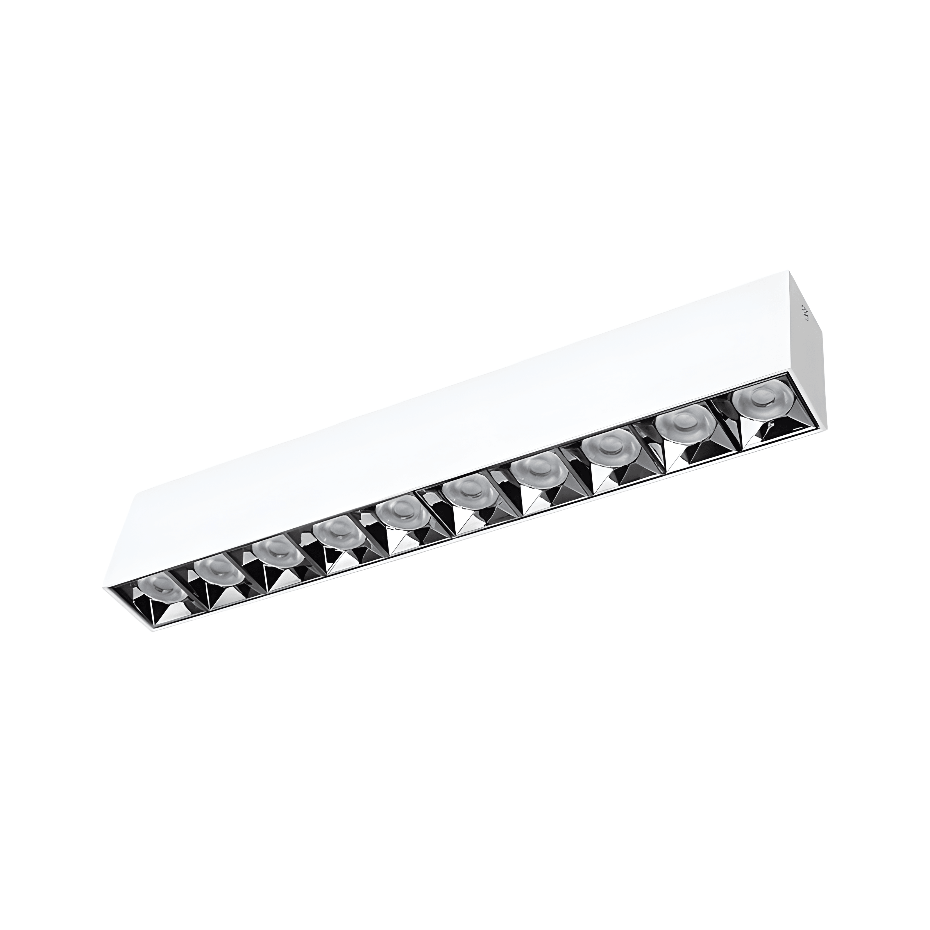 Luminária Spot Sobrepor Moderna Mini Focos Downlight Anti-glare LED Track - 50W / Branco / 110v / Branco Neutro (4000K)