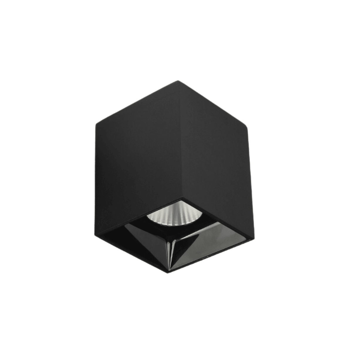 Luminária Spot Sobrepor Moderno Minimalista Quadrado Antiofuscante LED Nexus - Preto / 10W / Branco Quente (3000K)