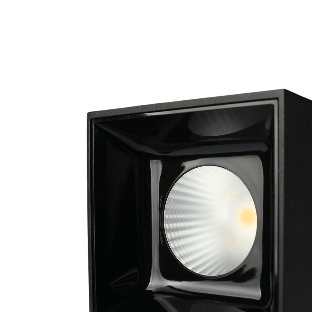 Luminária Spot Sobrepor Moderno Minimalista Quadrado Antiofuscante LED Nexus - Preto / 10W / Branco Quente (3000K)