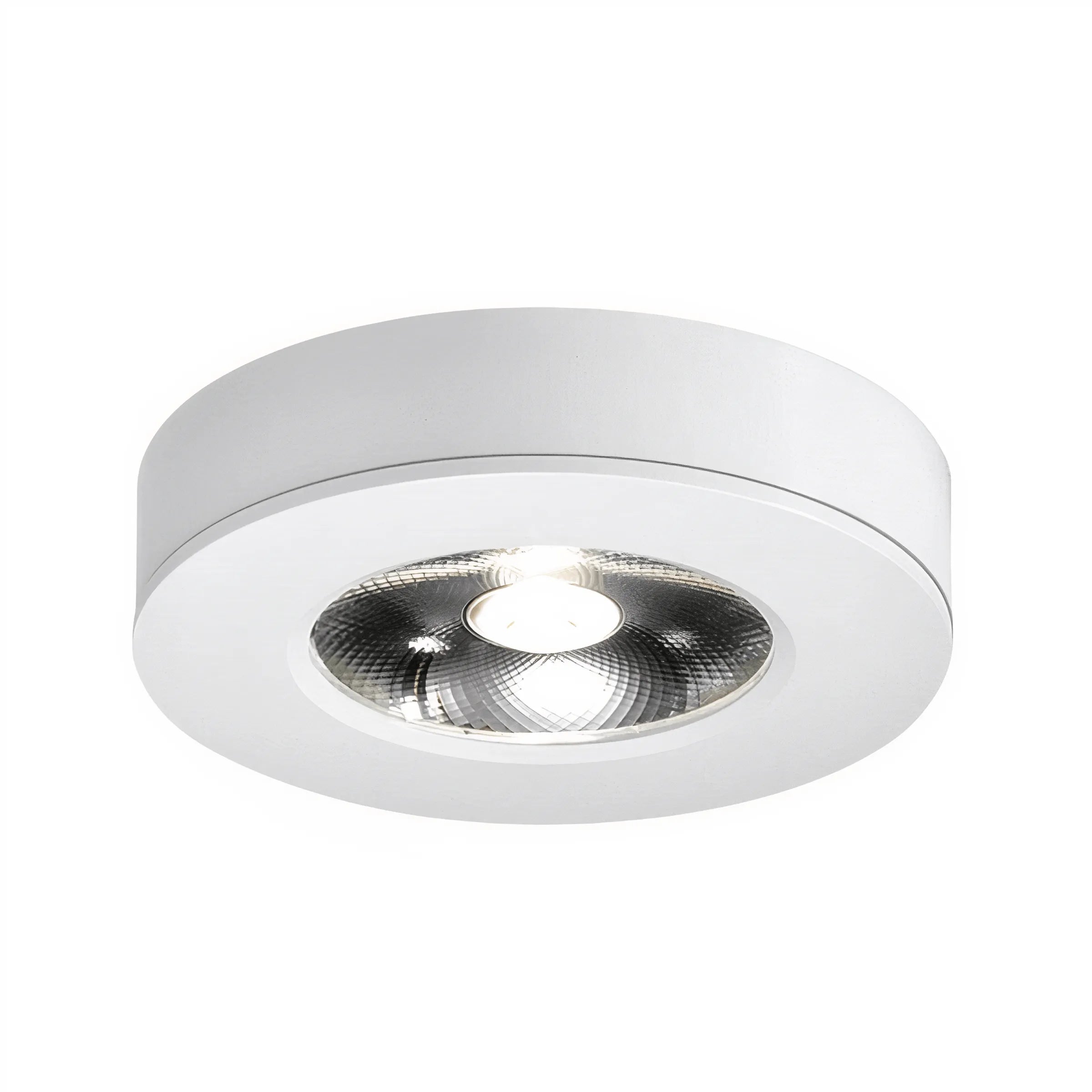 Luminária Spot Sobrepor Moderno Minimalista Redondo Antiofuscante LED Klin 220v - Branco / 3W / Branco Quente (3000K)