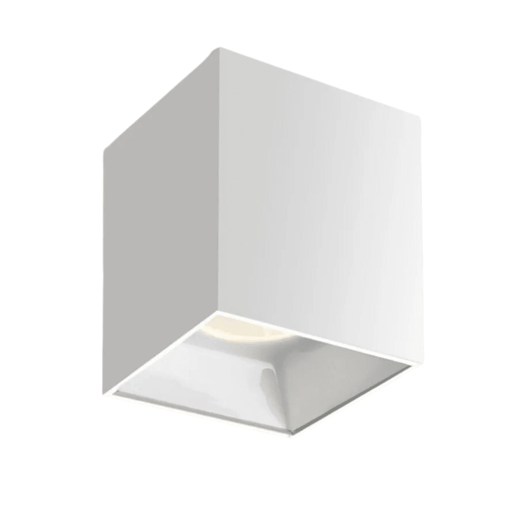 Luminária Spot Sobrepor Moderno Quadrado Recuado Anti-Glare LED Bolt - Branco / 7W / Branco Quente (3000K)