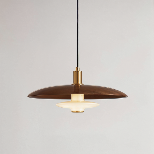 Luminária Pendente Moderna Minimalista Madeira Etoliê