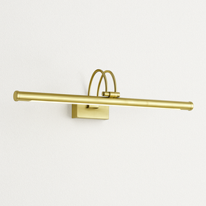 Luminária Arandela Moderna Minimalista Articulada LED Metal Ludus - 41cm / Dourado / Branco Quente (3000K) - ORNE™