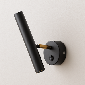 Luminária Arandela Moderna Minimalista LED Metal Wonds - Preto / Branco Quente (3000K) - ORNE™