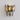 Luminária Arandela Moderna Minimalista Cristal Forea - Ø24x30cm / Dourado e Incolor / Cristal e Alumínio - ORNE™
