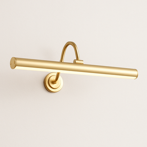 Luminária Arandela Moderna Minimalista Touch LED Metal Liteni - Dourado / Ø33cm - ORNE™