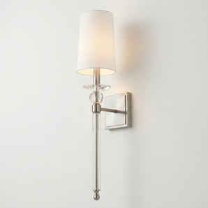 Luminária Arandela Clássica Moderna Tecido Cristal Post — ORNE