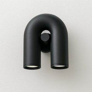 Luminária Arandela Moderna Minimalista Direcionável Articulada Metal LED Circus - Preto / Branco Quente (3000K) - ORNE™