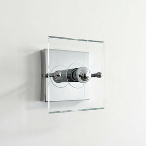 Luminária Arandela Minimalista Moderna Vidro Metal Bressanone — ORNE