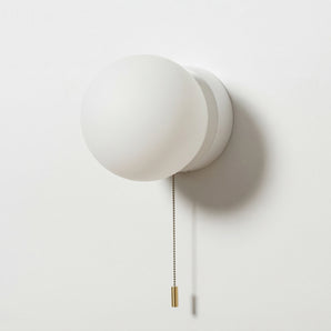 Luminária Arandela Minimalista Moderna Vidro Metal Globo Jena — ORNE