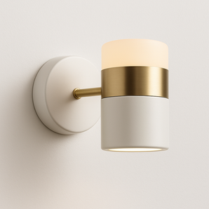 Luminária Arandela Moderna Minimalista Metal Articulada LED Mach - Branco / Branco Quente (3000K) - ORNE™
